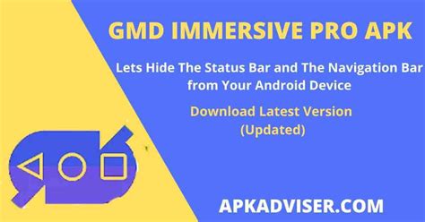 Dec 29, 2014 The description of GMD Full Screen Immersive Mode App. . Gmd immersive pro apk